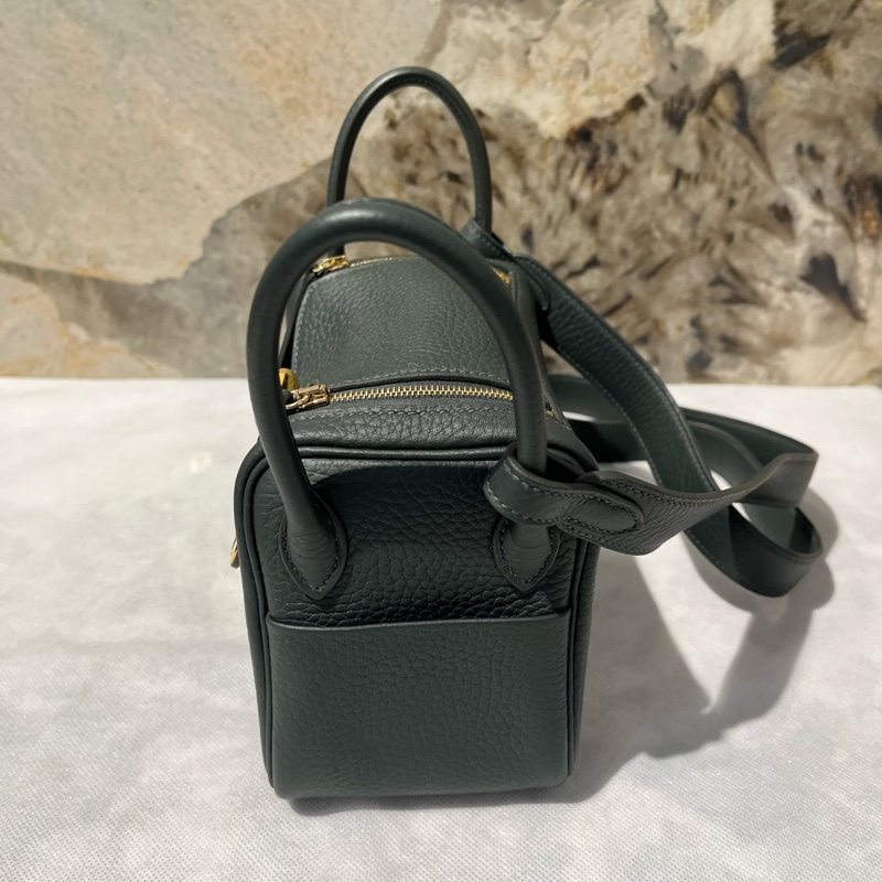 Hermes 沼澤綠TC牛皮Mini Lindy-2