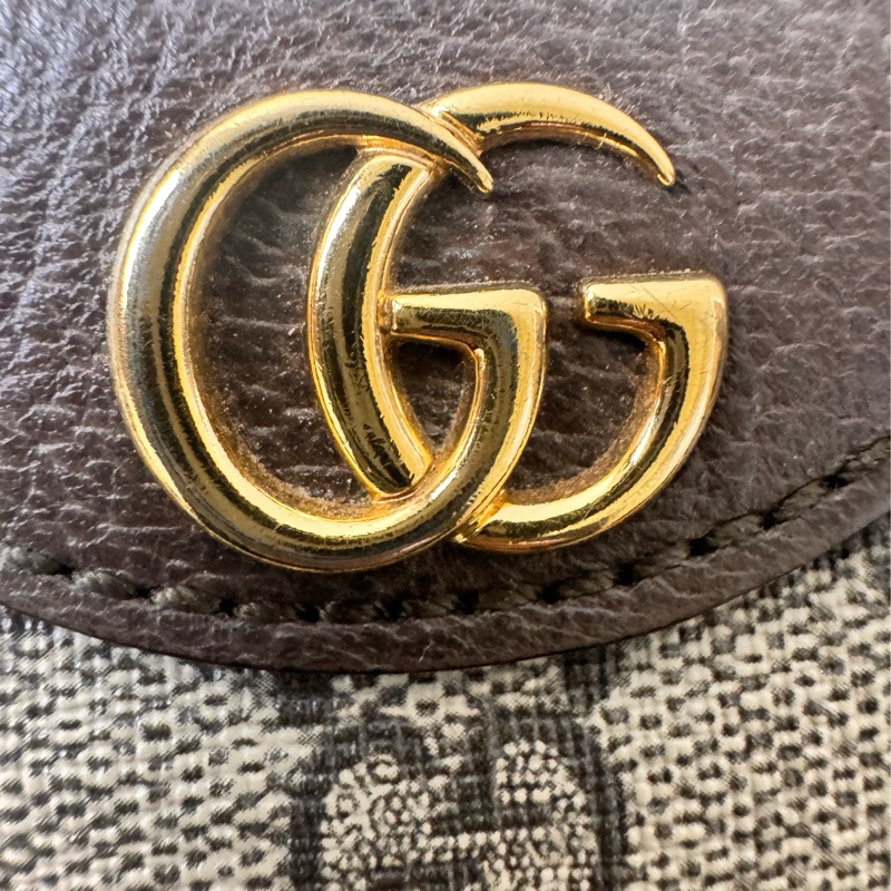GUCCI Ophidia 金鍊GG防水布皮邊紅綠織帶斜背/肩背包-14