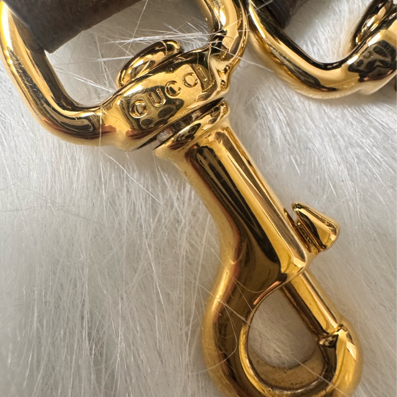 GUCCI Ophidia 金鍊GG防水布皮邊紅綠織帶斜背/肩背包-27
