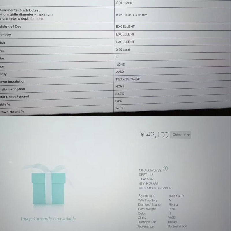 Tiffany蒂芙尼 18K 白金 泡泡鑽單鑽項鍊，0.5 克拉-7