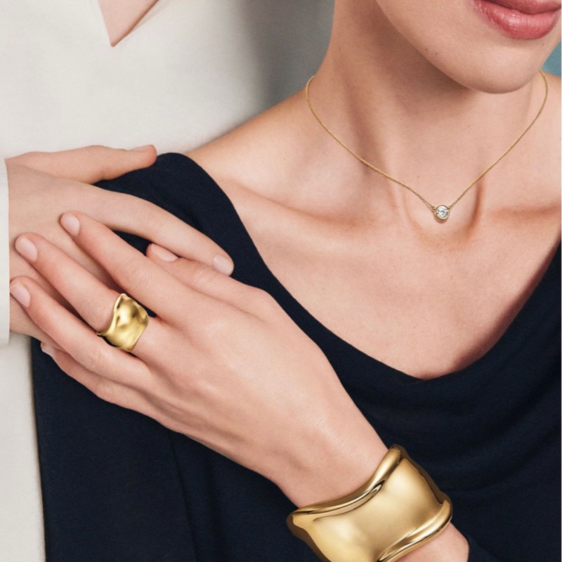 Tiffany蒂芙尼 18K 白金 泡泡鑽單鑽項鍊，0.5 克拉-8