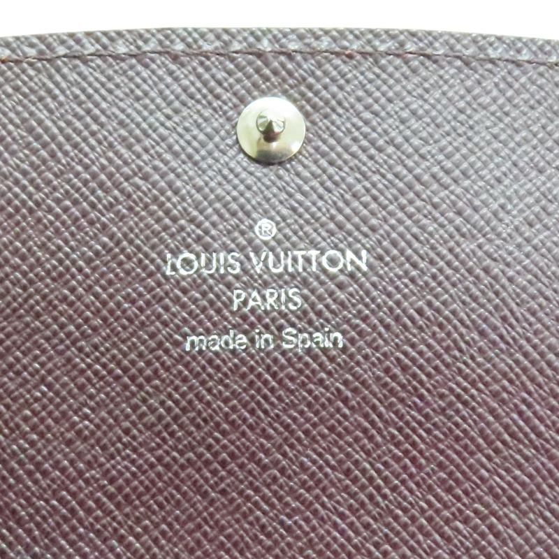 紅色 EPI 水波紋牛皮 Portefeuille Emily 扣式長夾【LOUIS VUITTON LV 路易威登】 M60851-4