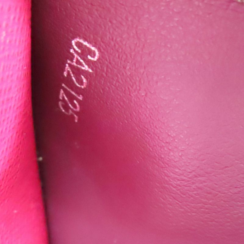 紅色 EPI 水波紋牛皮 Portefeuille Emily 扣式長夾【LOUIS VUITTON LV 路易威登】 M60851-5