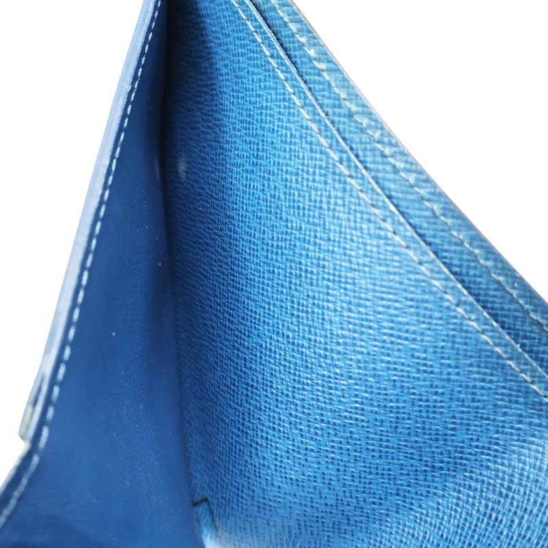 藍色 EPI水波紋 牛皮 Multiple Bifold 對折短夾【LOUIS VUITTON LV 路易威登】 M60628-4