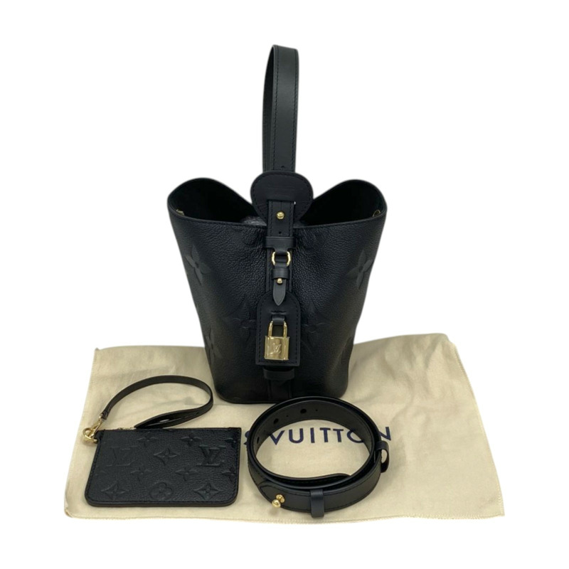 黑色 壓紋牛皮 All In BB 兩用包【LOUIS VUITTON LV 路易威登】 M13480-10
