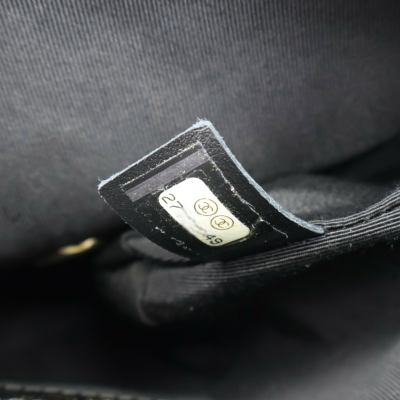 黑色 菱格紋 牛皮 Matelasses houlder 肩背包【CHANEL 香奈兒】 AS0532-5