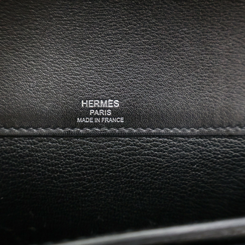 黑色 EVERGRAIN小牛皮 KELLY Depeches 25 手提包 B刻 銀釦【HERMES 愛馬仕】 H078399CK-3