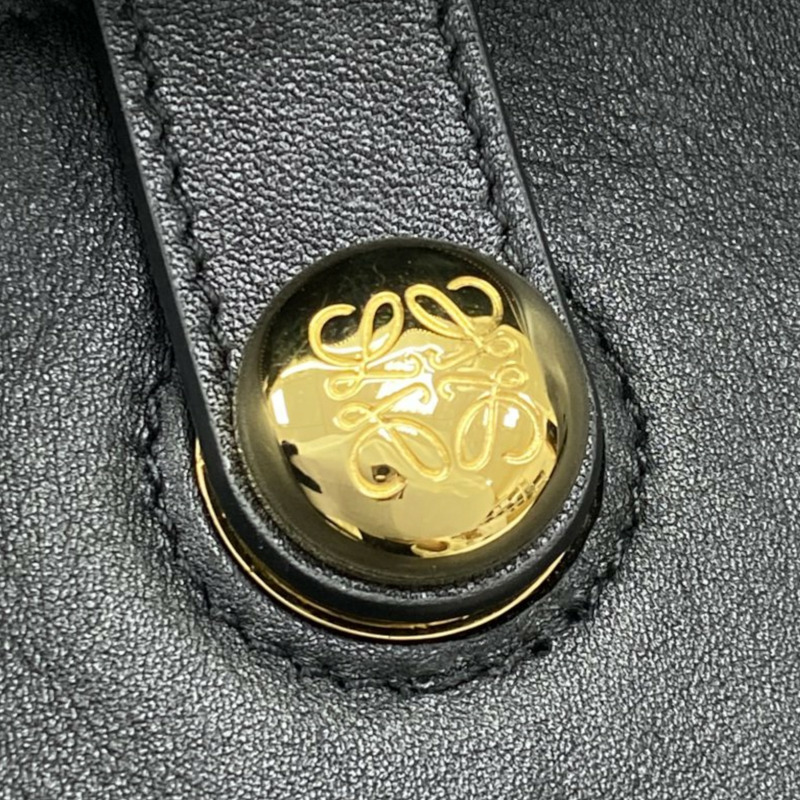 黑色 牛皮 Madrid 大型 兩用包【LOEWE 羅威】 AANBSPBX01-6