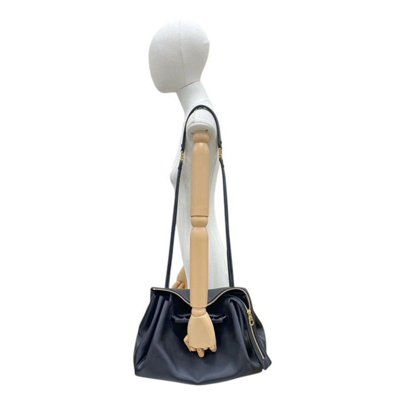黑色 牛皮 Madrid 大型 兩用包【LOEWE 羅威】 AANBSPBX01-8