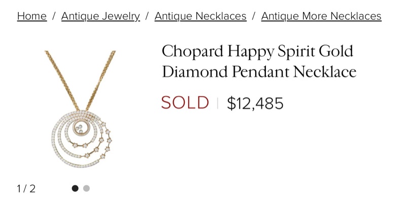 Chopard蕭邦 快樂鑽 玫瑰金滿鑽銀河系項鍊-8