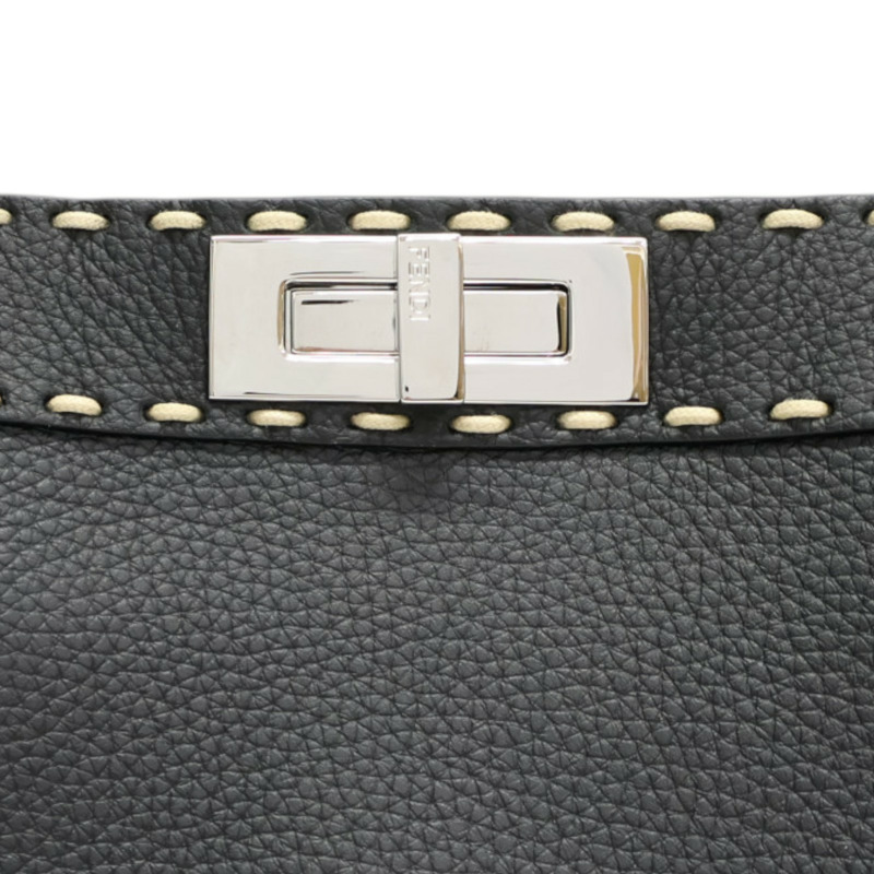 黑色牛皮 蛇皮 Peekaboo Capsule 兩用包【二手名牌BRAND OFF】 8BN321-6