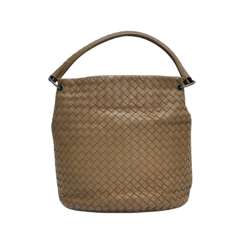 棕色 編織羊皮 肩背包【BOTTEGA VENETA 寶緹嘉】 255690-0