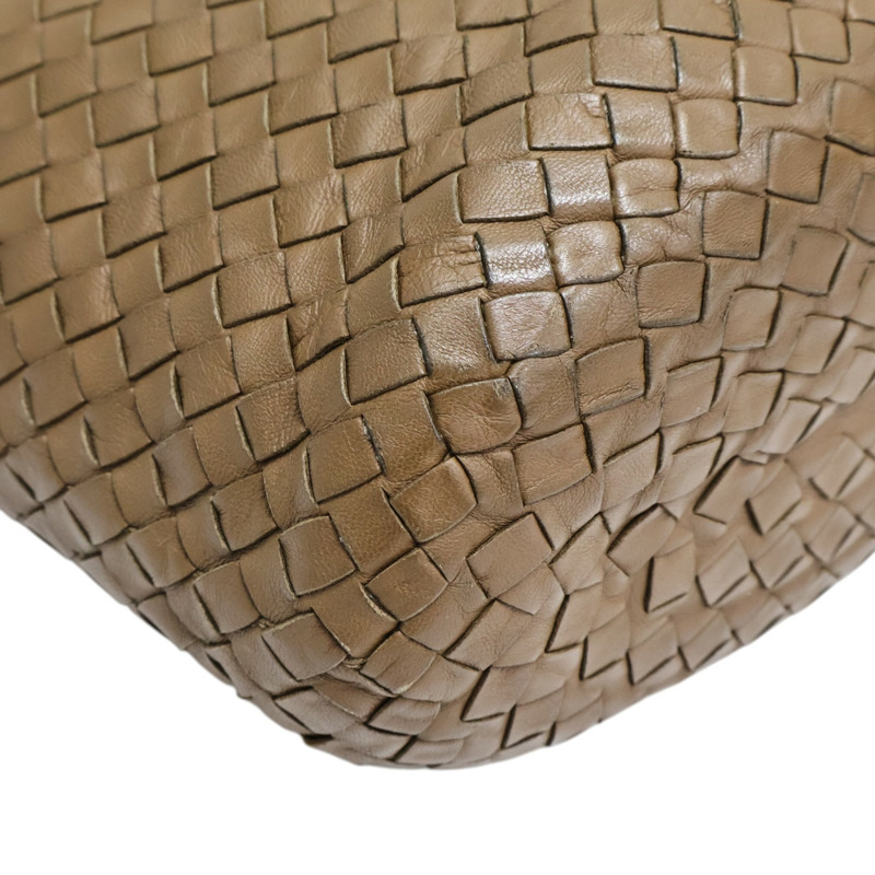 棕色 編織羊皮 肩背包【BOTTEGA VENETA 寶緹嘉】 255690-8