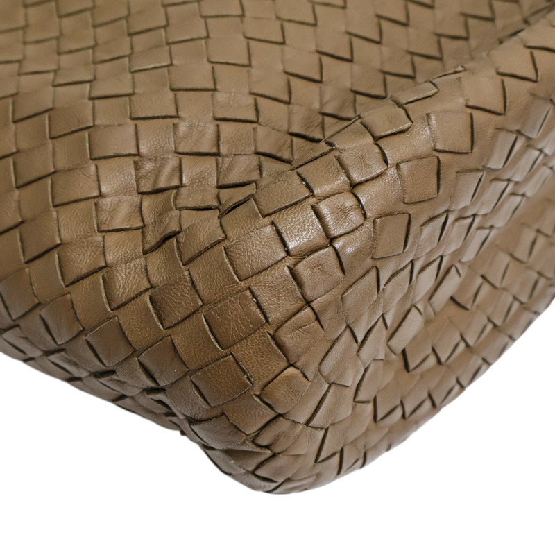 棕色 編織羊皮 肩背包【BOTTEGA VENETA 寶緹嘉】 255690-10