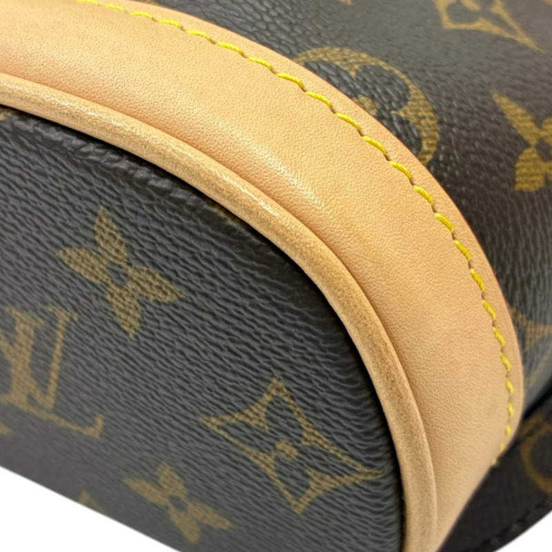 棕色 原花 帆布 Montsouris Mini 後背包【LOUIS VUITTON LV 路易威登】 M11199-9