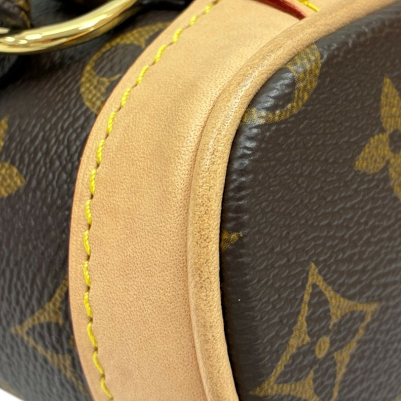 棕色 原花 帆布 Montsouris Mini 後背包【LOUIS VUITTON LV 路易威登】 M11199-10