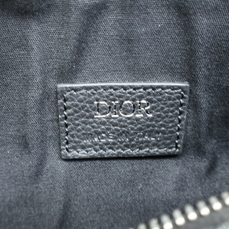 黑色 帆布 Roller 圓筒 信使包 肩背包【Dior 迪奧】 1ROPO061YKY-3