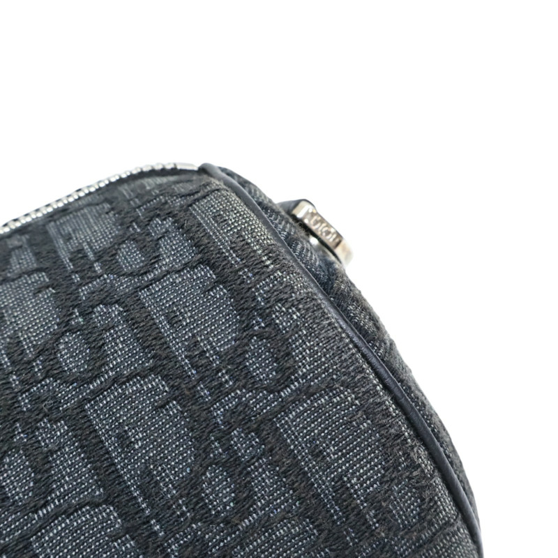 黑色 帆布 Roller 圓筒 信使包 肩背包【Dior 迪奧】 1ROPO061YKY-9