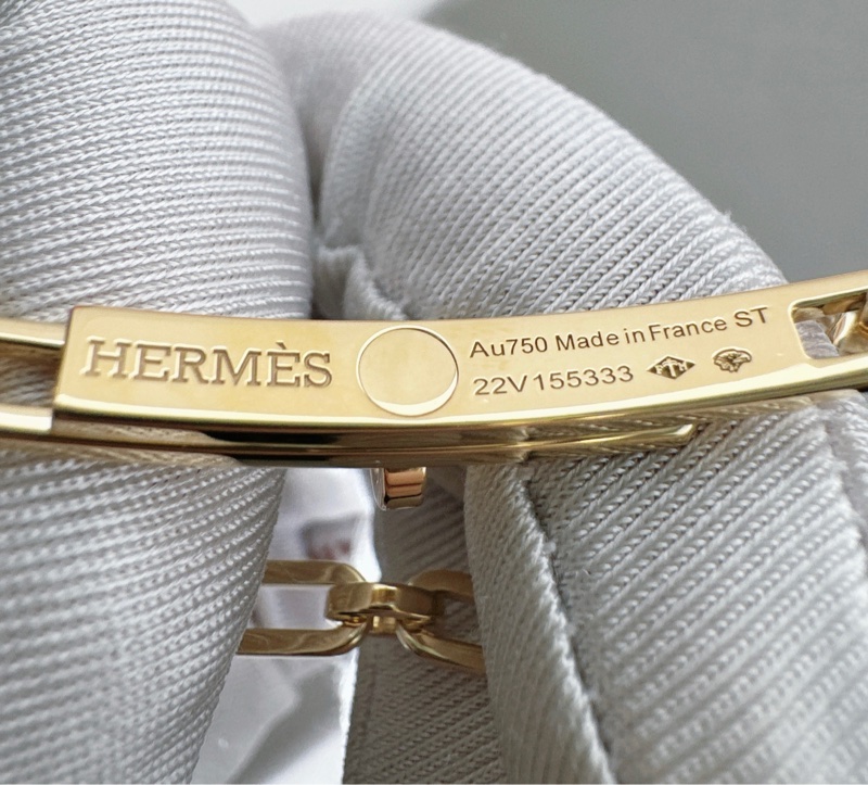 Hermes愛馬仕Kelly chain六鑽手鍊 中號，ST 尺寸-6