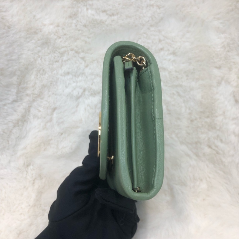 Gucci Blondie 綠色金扣WOC XC530-4