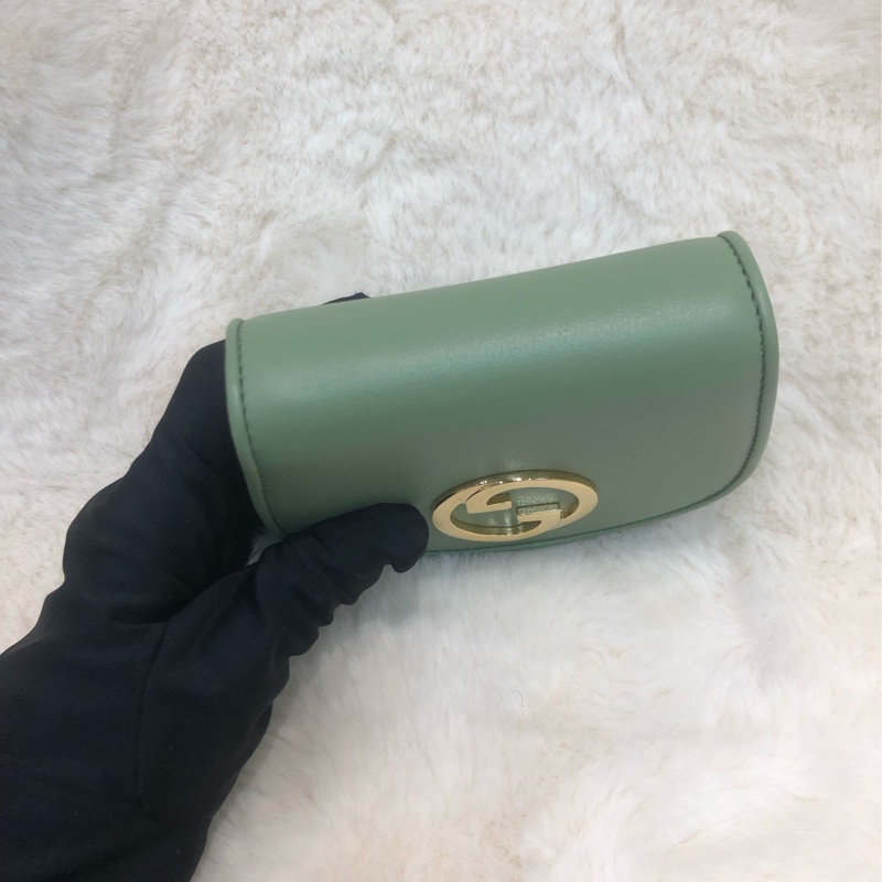 Gucci Blondie 綠色金扣WOC XC530-6