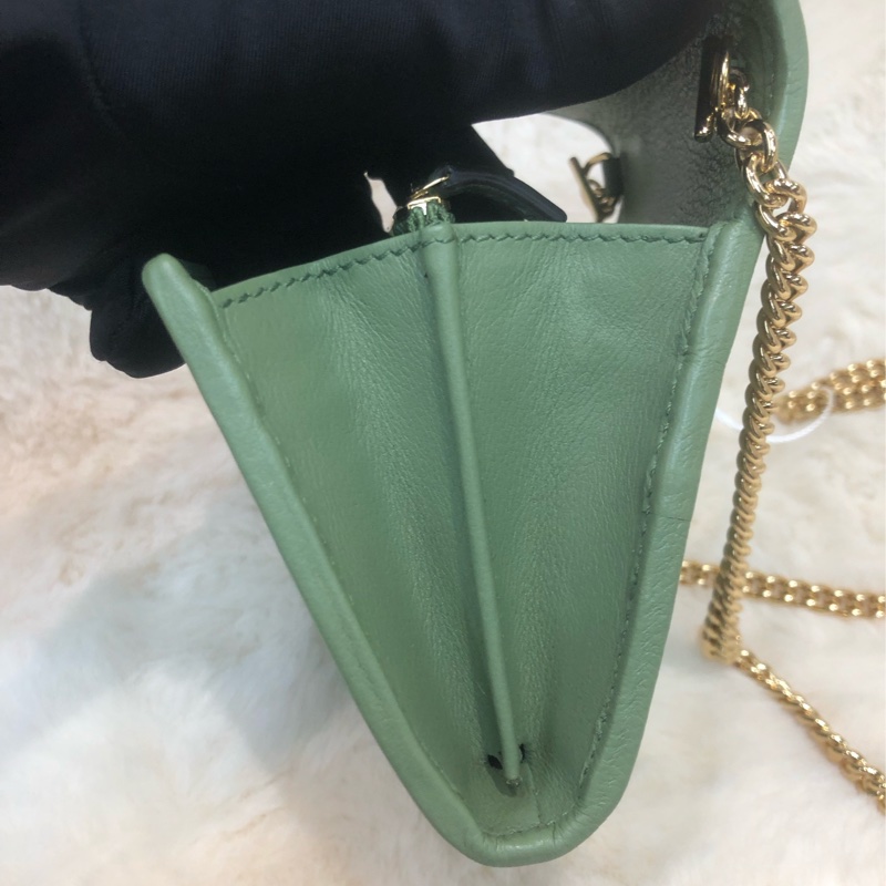 Gucci Blondie 綠色金扣WOC XC530-9