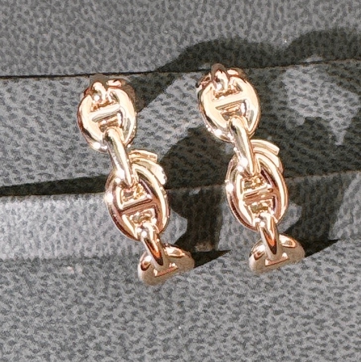 Hermes 愛馬仕Chaine d'Ancre Enchaîné 豬鼻子爬耳式耳環-2