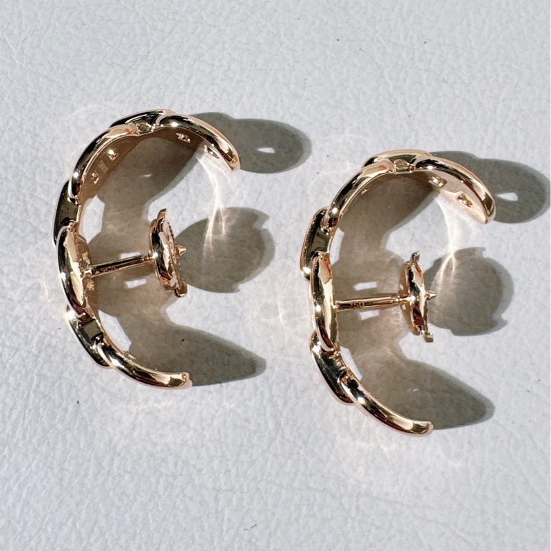 Hermes 愛馬仕Chaine d'Ancre Enchaîné 豬鼻子爬耳式耳環-6