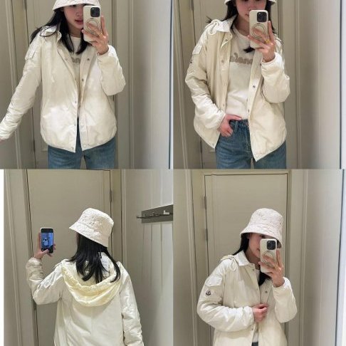 💎Han's house精品服飾💎moncler 防水 尼龍 風衣 連帽 可拆 外套 內裡 羽絨 男女可穿 現貨 M ~ XL 原價43200-2