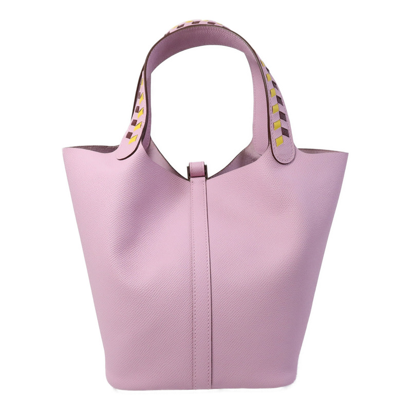 HERMES Epsom皮革Picotin MM手挽袋Mauve Sylvestre-1