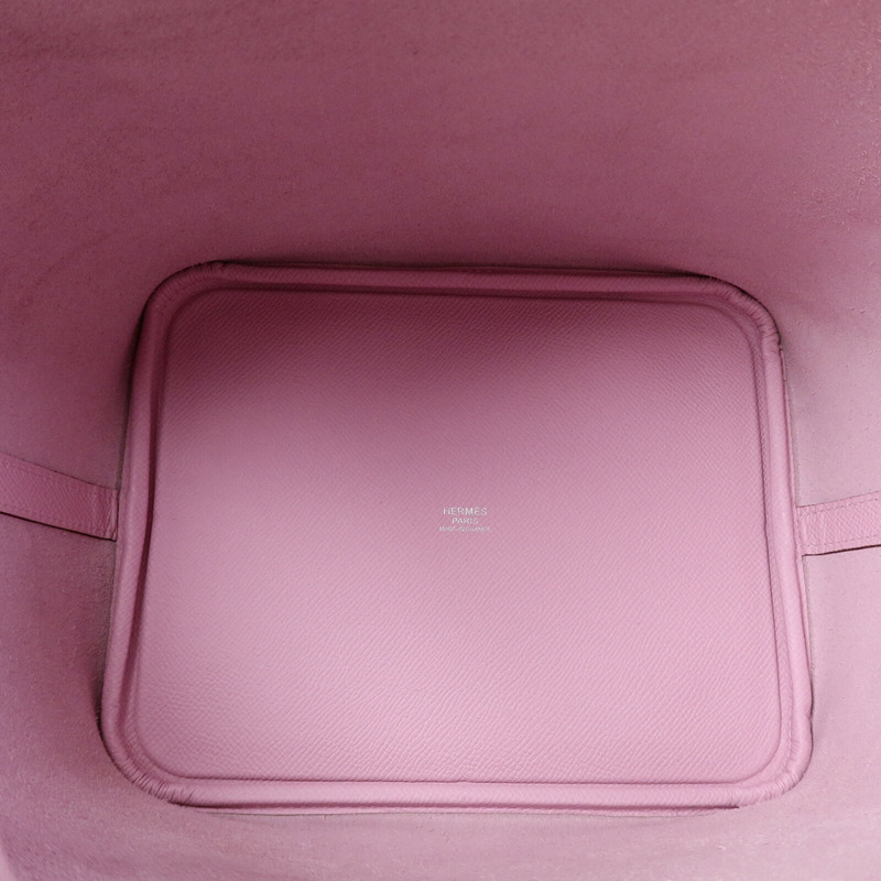 HERMES Epsom皮革Picotin MM手挽袋Mauve Sylvestre-4