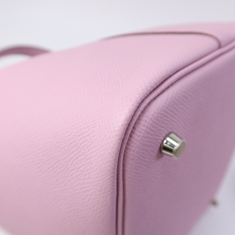 HERMES Epsom皮革Picotin MM手挽袋Mauve Sylvestre-12