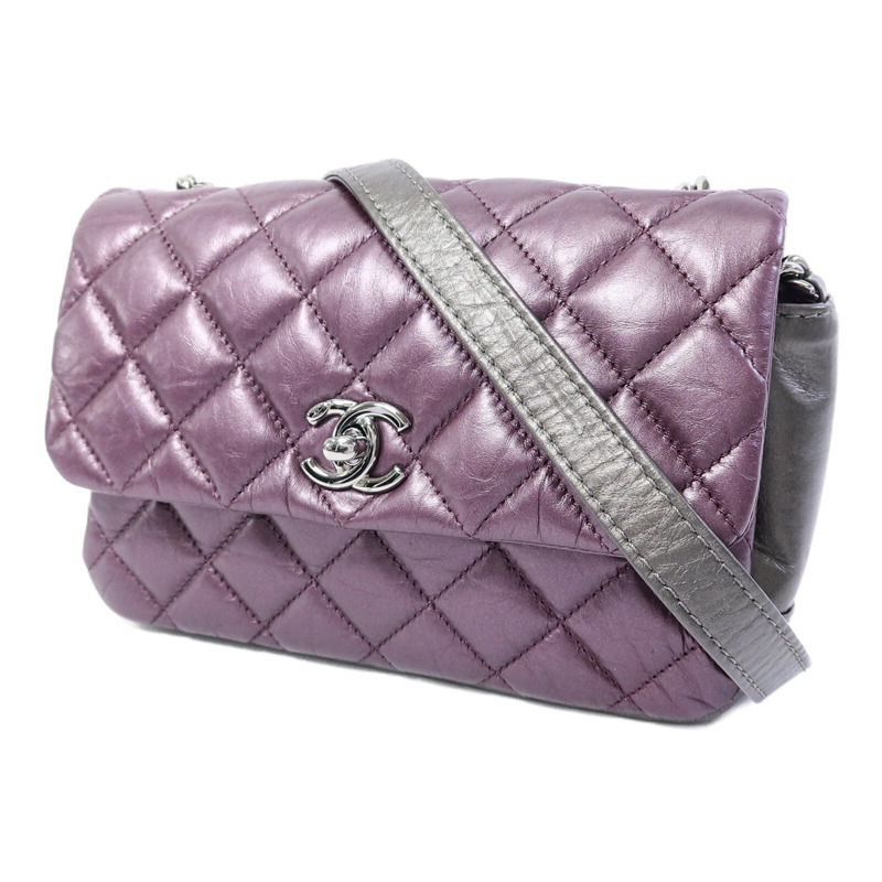 CHANEL 羊皮皮革2 Way Shoulder Bag手挽肩背兩用袋-2
