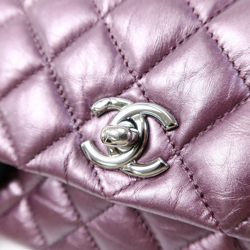 CHANEL 羊皮皮革2 Way Shoulder Bag手挽肩背兩用袋-6