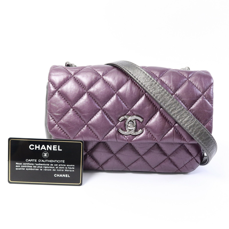 CHANEL 羊皮皮革2 Way Shoulder Bag手挽肩背兩用袋-9