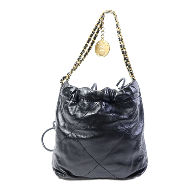 CHANEL 牛皮皮革Mini 22手挽肩背兩用袋-1