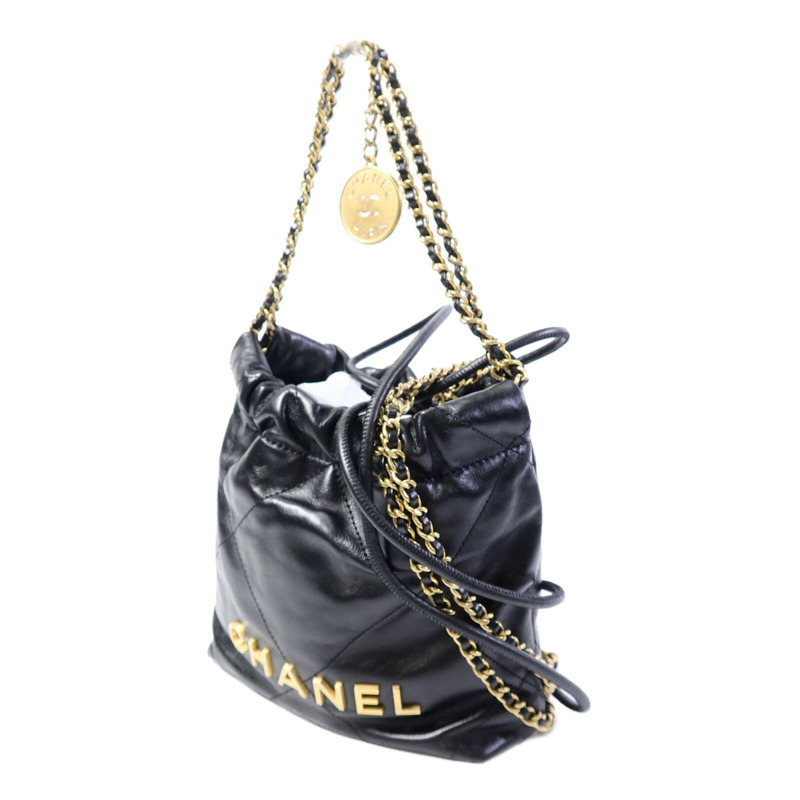 CHANEL 牛皮皮革Mini 22手挽肩背兩用袋-2