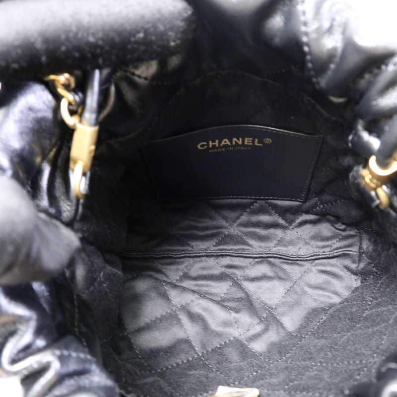 CHANEL 牛皮皮革Mini 22手挽肩背兩用袋-4