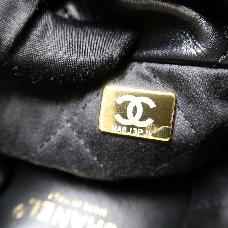 CHANEL 牛皮皮革Mini 22手挽肩背兩用袋-7