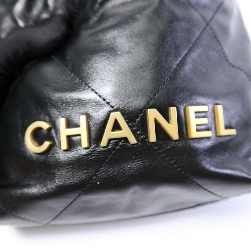 CHANEL 牛皮皮革Mini 22手挽肩背兩用袋-14