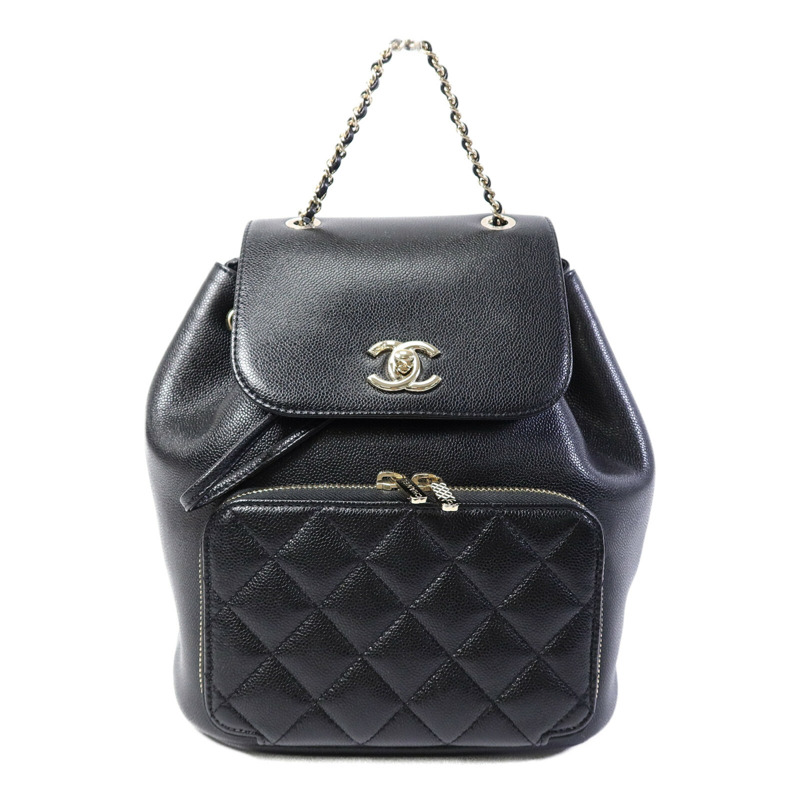 CHANEL 牛皮皮革Business Affinity Backpack背包-0