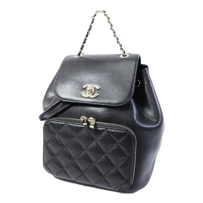CHANEL 牛皮皮革Business Affinity Backpack背包-2