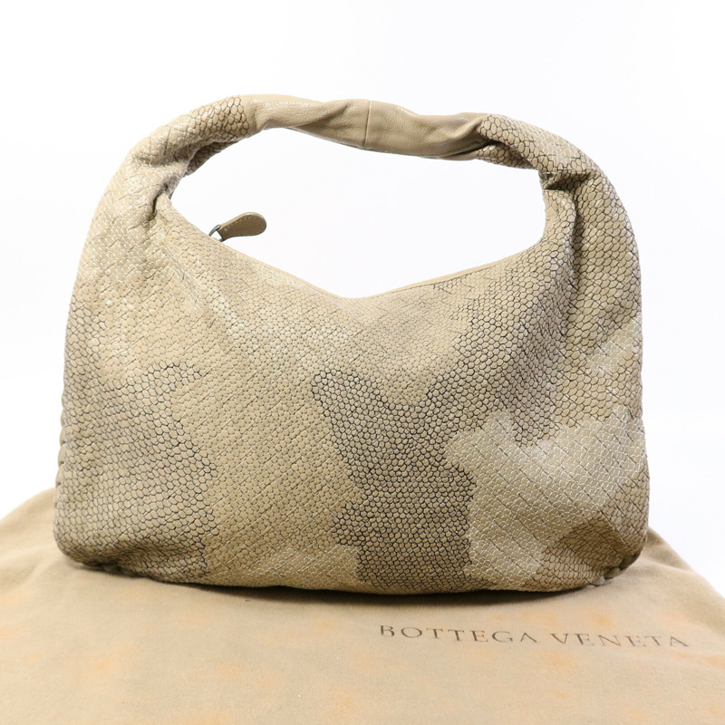 BOTTEGA VENETA 牛皮皮革Hobo肩背袋-8