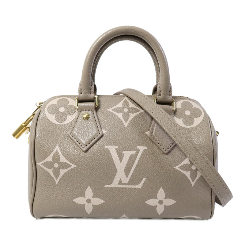 LOUIS VUITTON Monogram Empreinte Speedy Bandouliere 20扣手挽肩背兩用袋-0