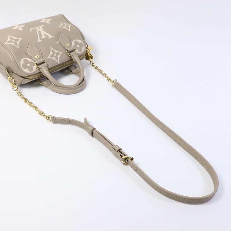 LOUIS VUITTON Monogram Empreinte Speedy Bandouliere 20扣手挽肩背兩用袋-7