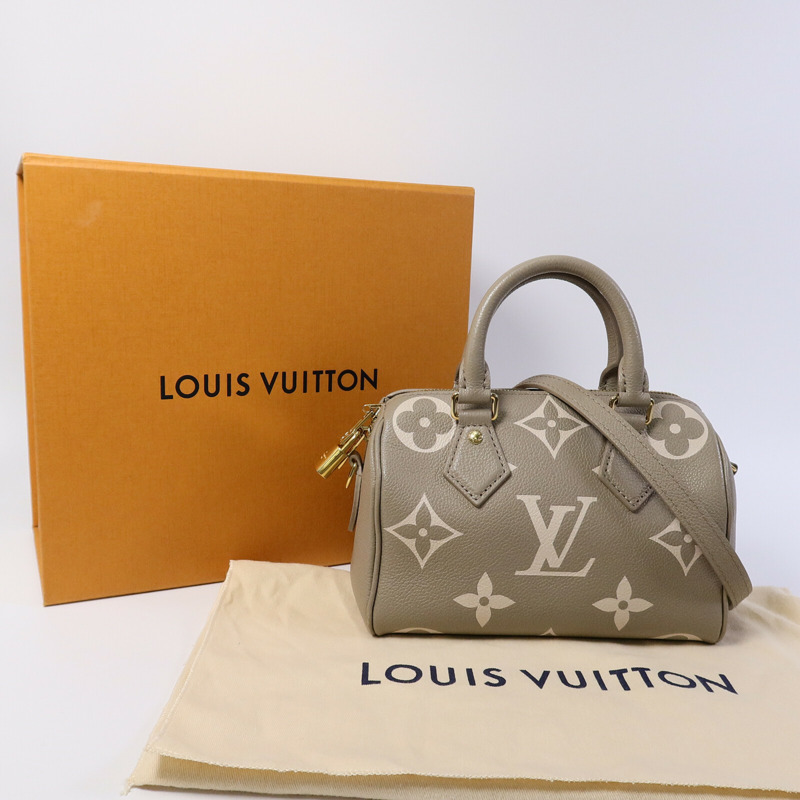 LOUIS VUITTON Monogram Empreinte Speedy Bandouliere 20扣手挽肩背兩用袋-8