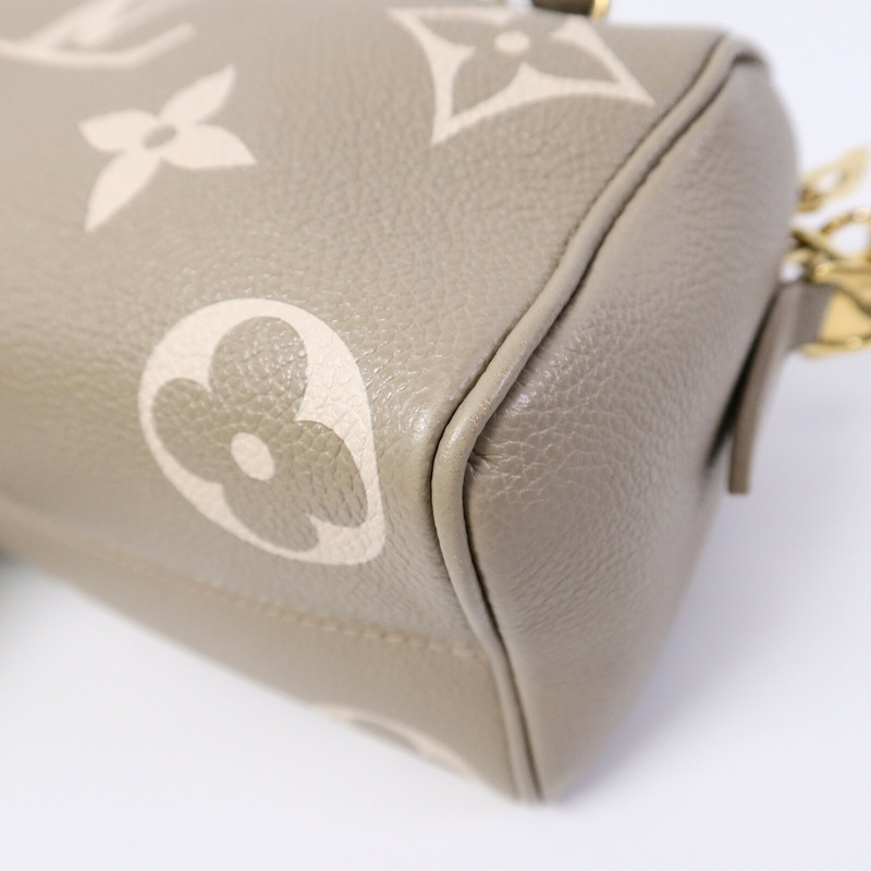 LOUIS VUITTON Monogram Empreinte Speedy Bandouliere 20扣手挽肩背兩用袋-11