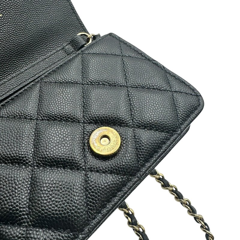 【美收精品】CHANEL 荔枝雙C斜肩包 C-509【隔月月中將轉賣至日本 上架期限30天】-7