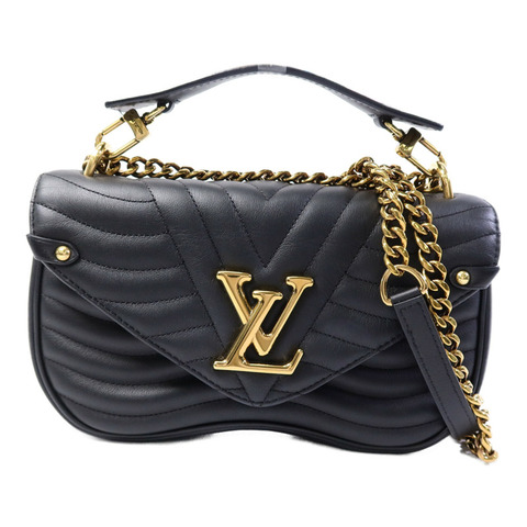 LOUIS VUITTON 牛皮皮革New Wave PM鏈帶手挽肩背兩用袋