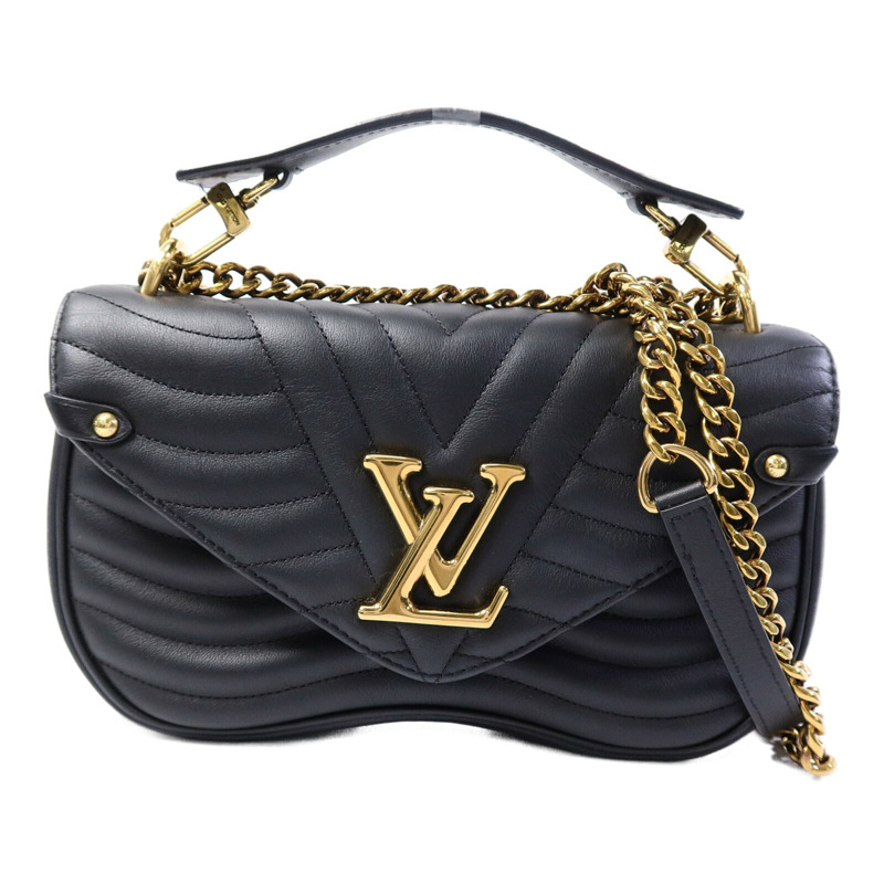 LOUIS VUITTON 牛皮皮革New Wave PM鏈帶手挽肩背兩用袋-0